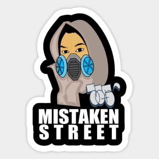 Mistaken street Sticker